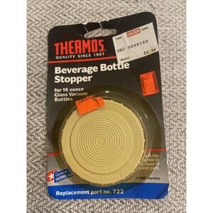 Thermos Beverage Bottle Stopper For 16 Ounce Glass Bottles New Vintage #722 1988